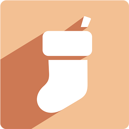 Christmas Sock Icon - Hosiery (512x512)