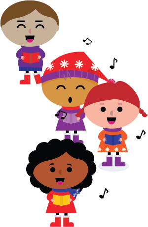 Caroling Competition Kids - Christmas Carol (300x462)