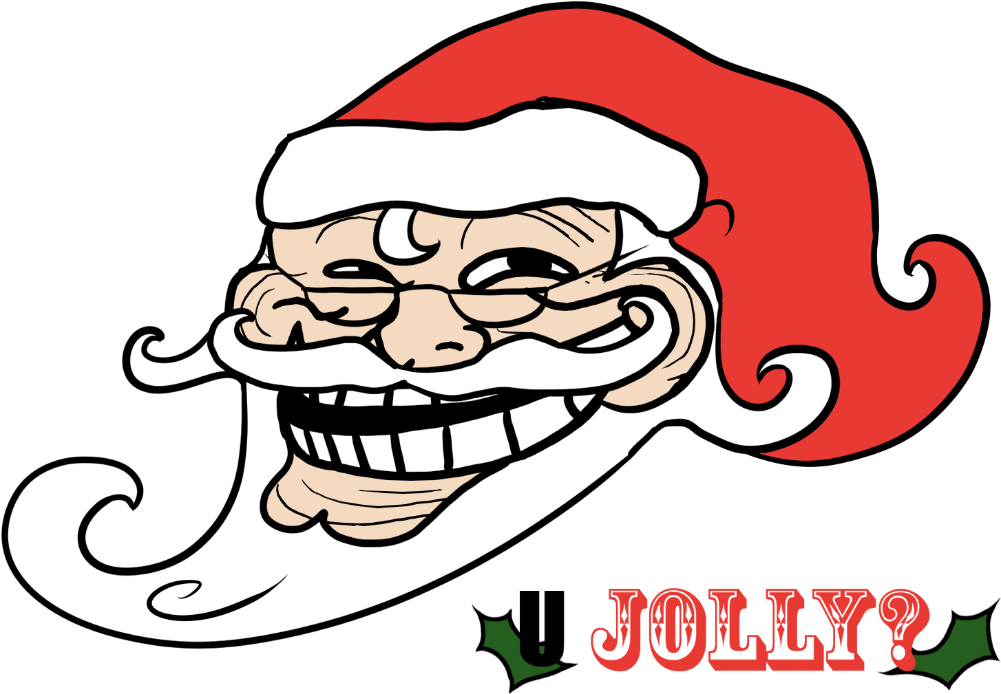 Jolly Santa Claus Facial Expression Santa Claus Fictional - Roderick Field/jolly Good & Well Done You (1558x1126)