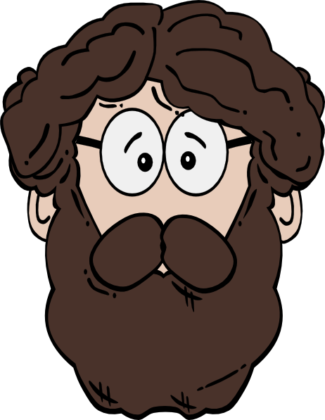 Beard Clipart - Man With Beard Clipart (462x597)