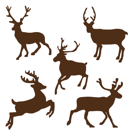 Reindeer Set Svg Cutting Files For Scrapbooking Cute - Reindeer Svg Files Free (432x432)