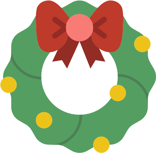 Christmas Wreath Free Icon - Christmas Wreath Icon (512x512)