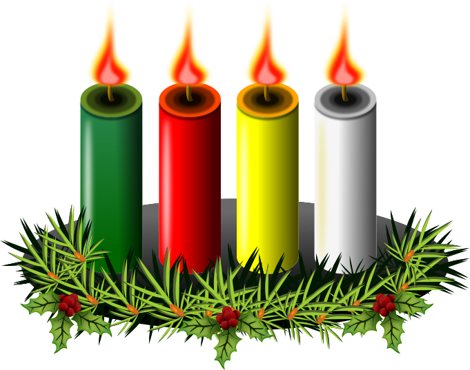 Advent Wreath Clipart - Advent Candle (681x537)