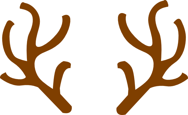 Reindeer Ears Cliparts - Reindeer Antlers Clipart (600x368)
