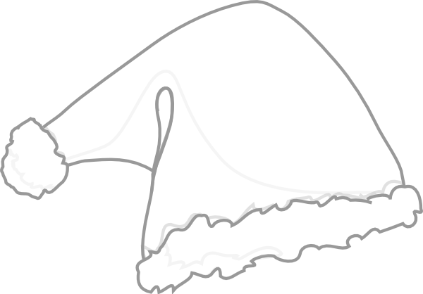 Black And White Christmas Hat (600x418)