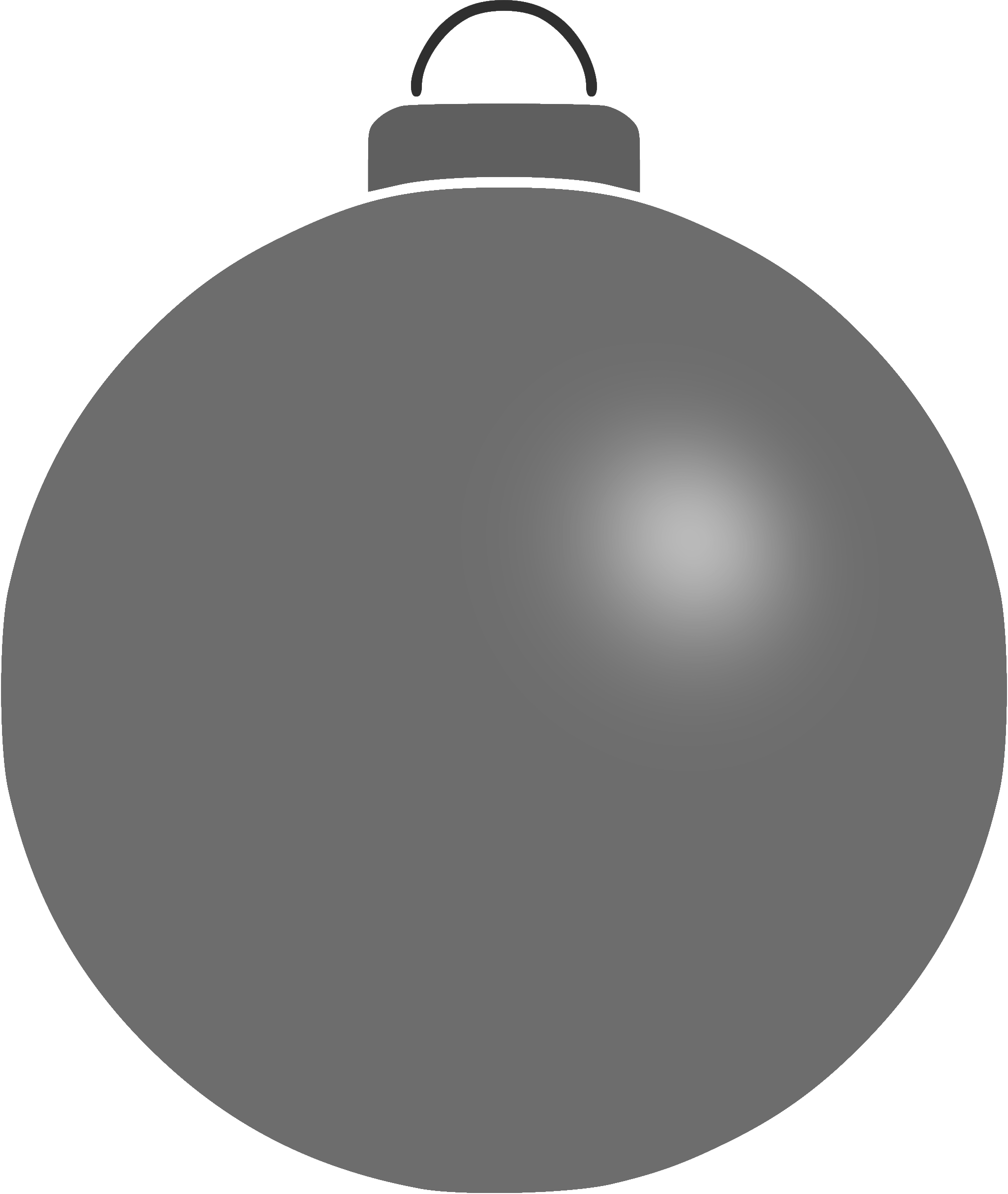 Plain Christmas Bauble Clip Art - Portrait Of A Man (2026x2400)