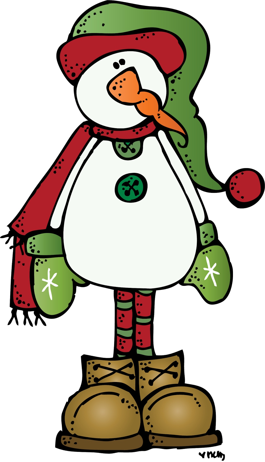 Snowman More - Melonheadz Christmas Clipart (918x1600)