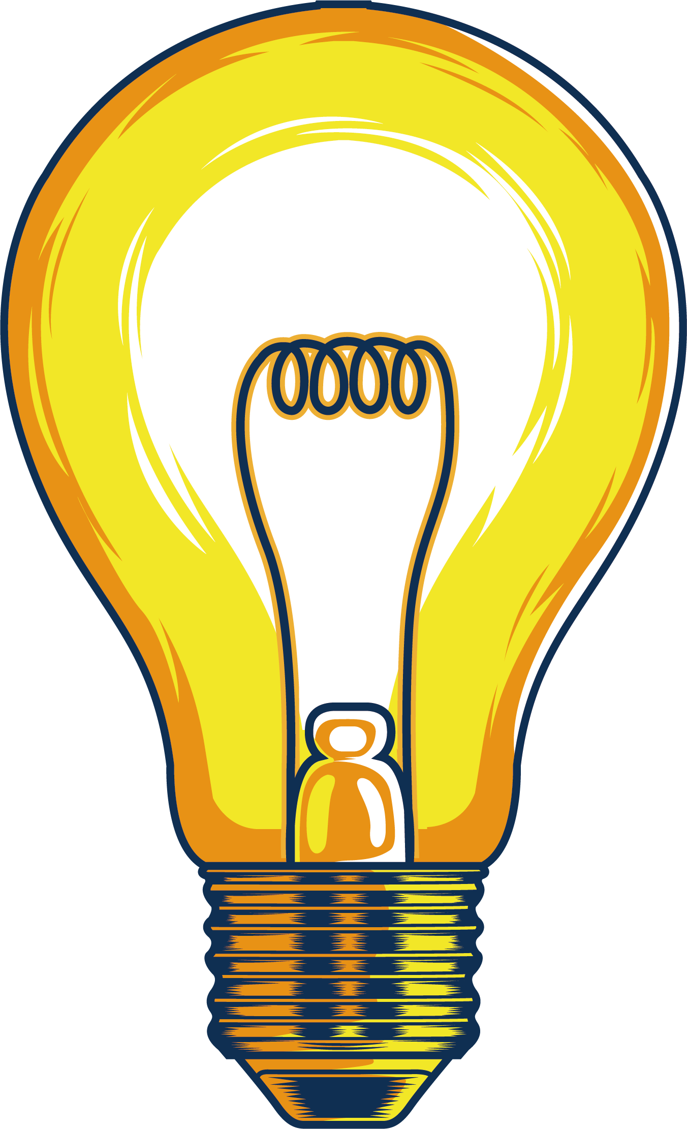 Incandescent Light Bulb Lamp Clip Art - Incandescent Light Bulb Lamp Clip Art (1352x2221)