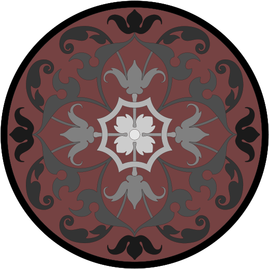 Free Round Ornamental Panel - Sad Face Clip Art (566x800)