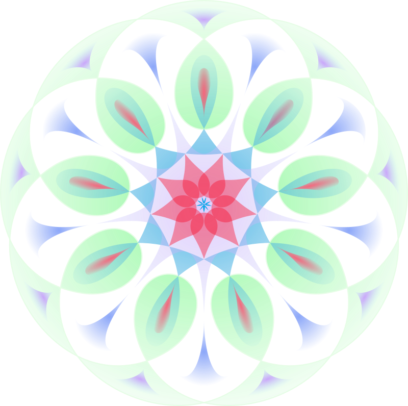 Xmas Bauble - Volvox-geometrischer Fraktal-kunst-entwurf Grußkarte (800x796)