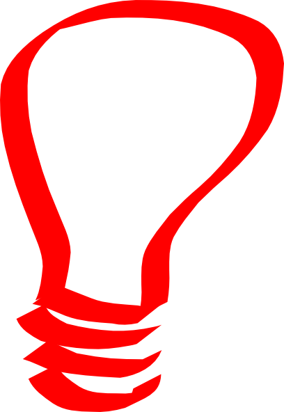Red Bulb Clip Art - Autism Awareness Month 2015 (408x592)