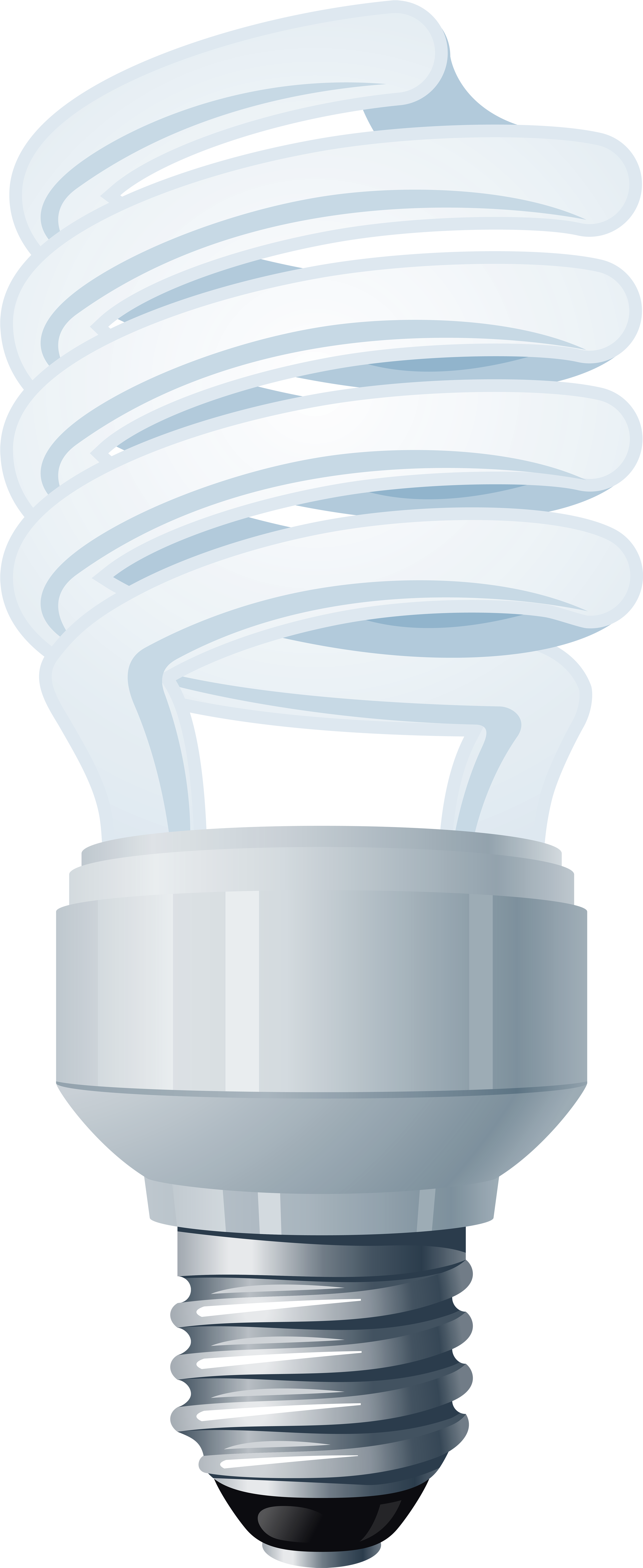 Energy Saving Light Bulb Png Clip Art - Compact Fluorescent Lamp (3385x8000)