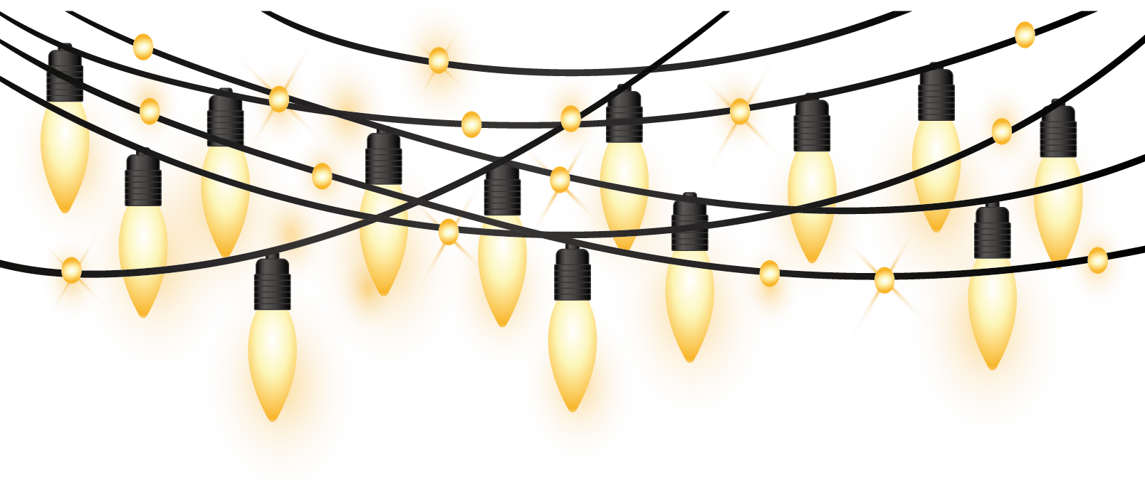 Christmas Lights Clip Art - Light (1608x692)