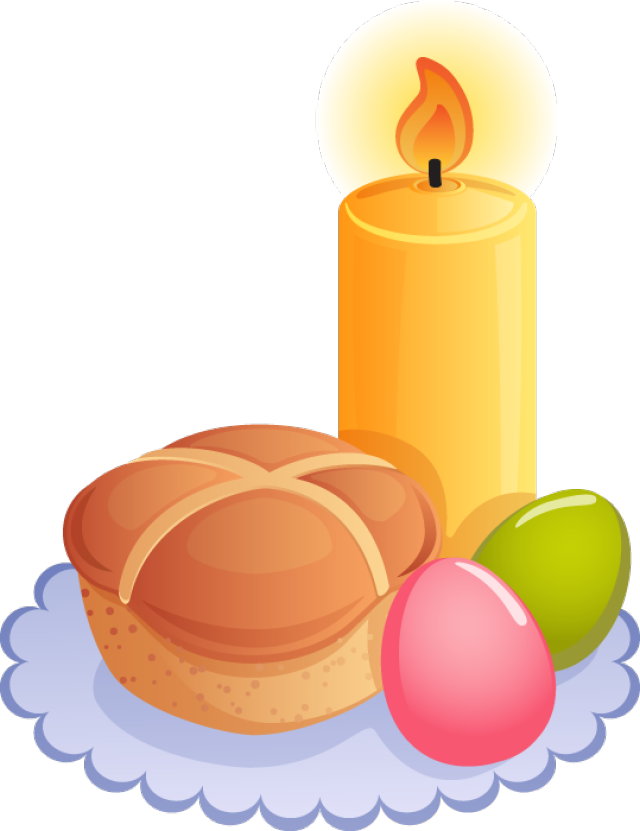 Easter - Easter Candle Clipart (640x831)