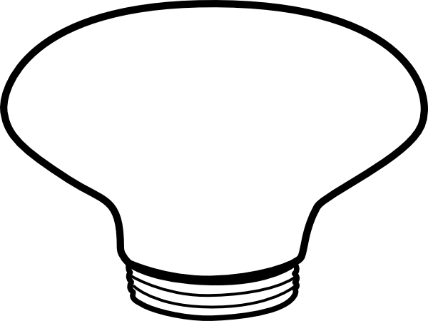 Large Light Bulb Clip Art At Clker - Large Light Bulb Drawing (600x450)