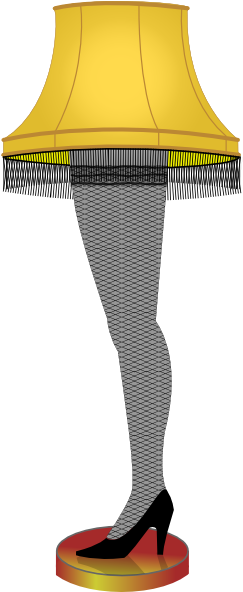 Christmas Story Christmas Leg Lamp Vector (270x591)