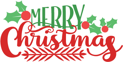 Cute Merry Christmas Clipart - Christmas Day Clipart (432x330)