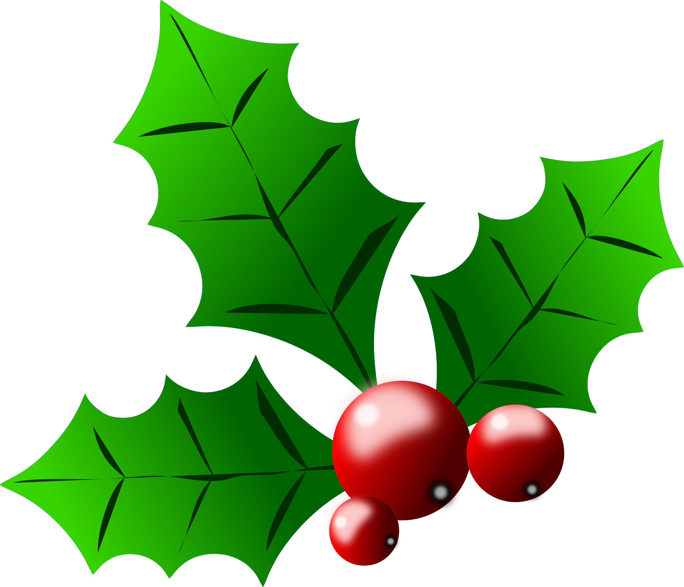 Winter Holiday Writing Idea - Holly Berries (2400x2062)