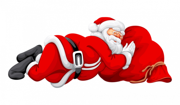 Free Hd Christian Wallpapers Tamil And English Bible - Santa Claus Lying Down (600x351)