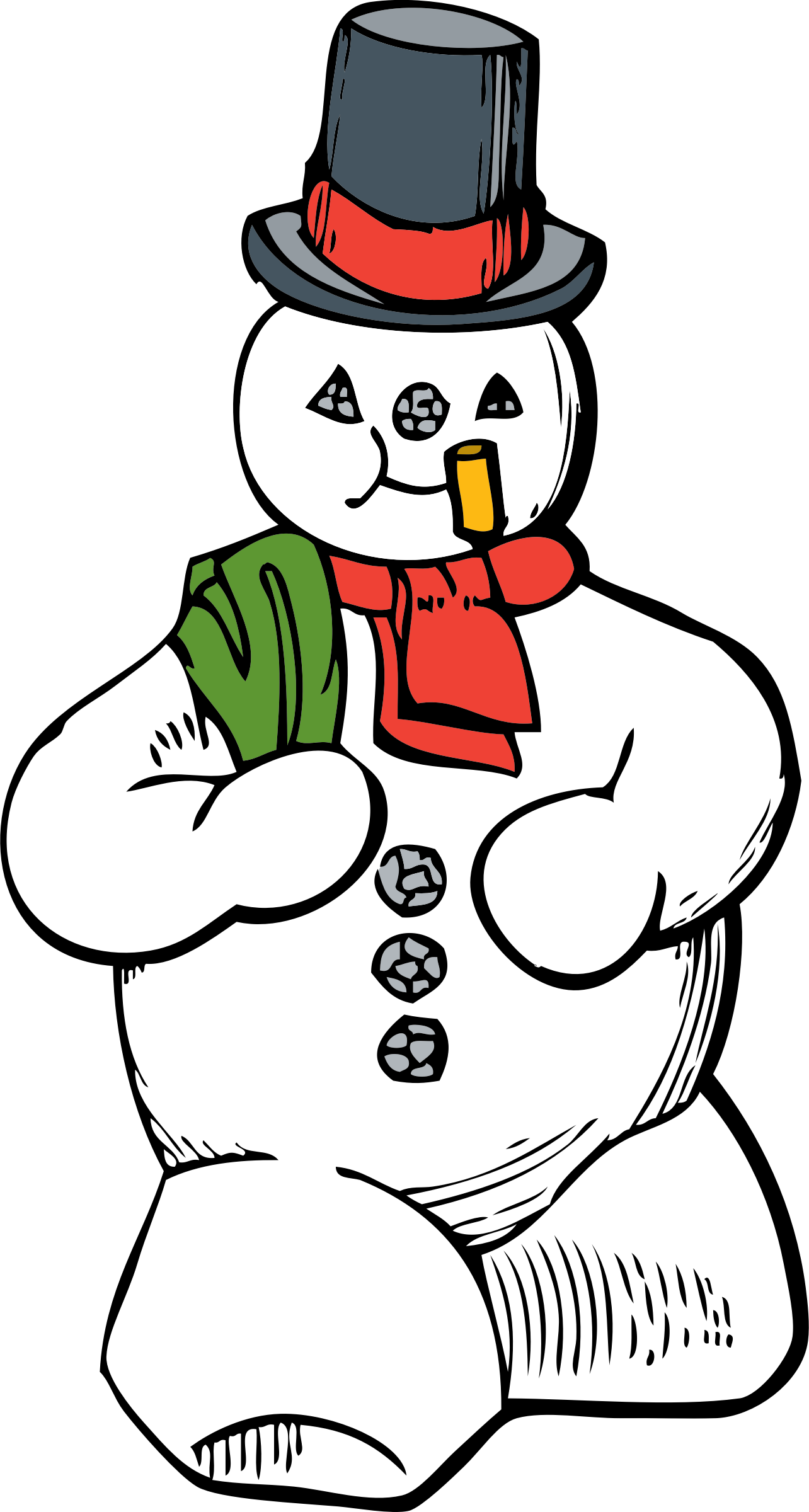 Snowman - Snowman Clip Art (1284x2400)