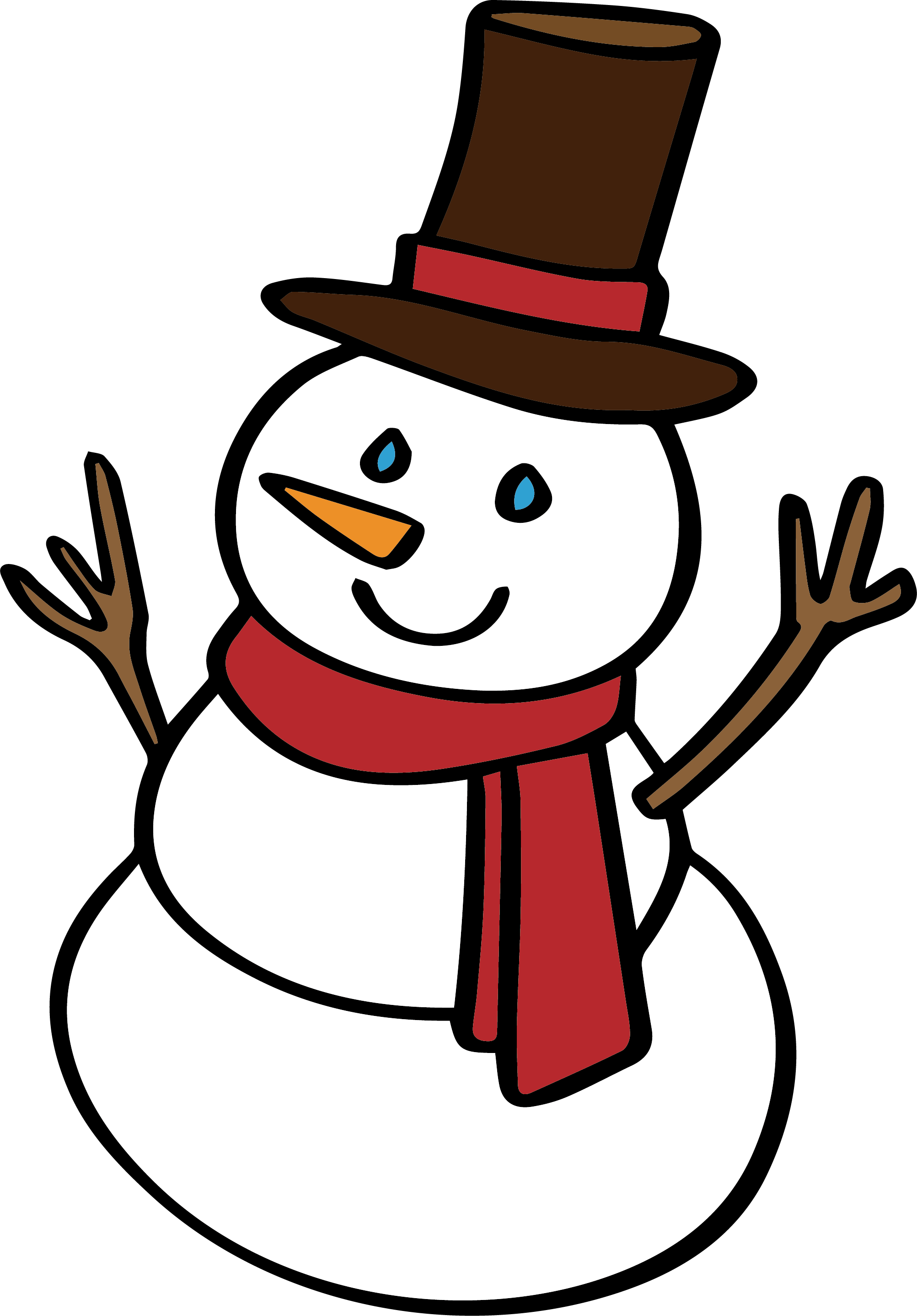 Snowman Clip Art - Snowman Clip Art (2005x2877)