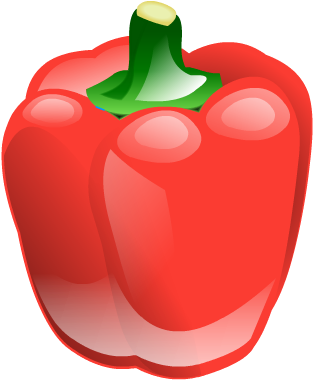 Pepper - Clipart - Red Pepper Clipart (400x400)
