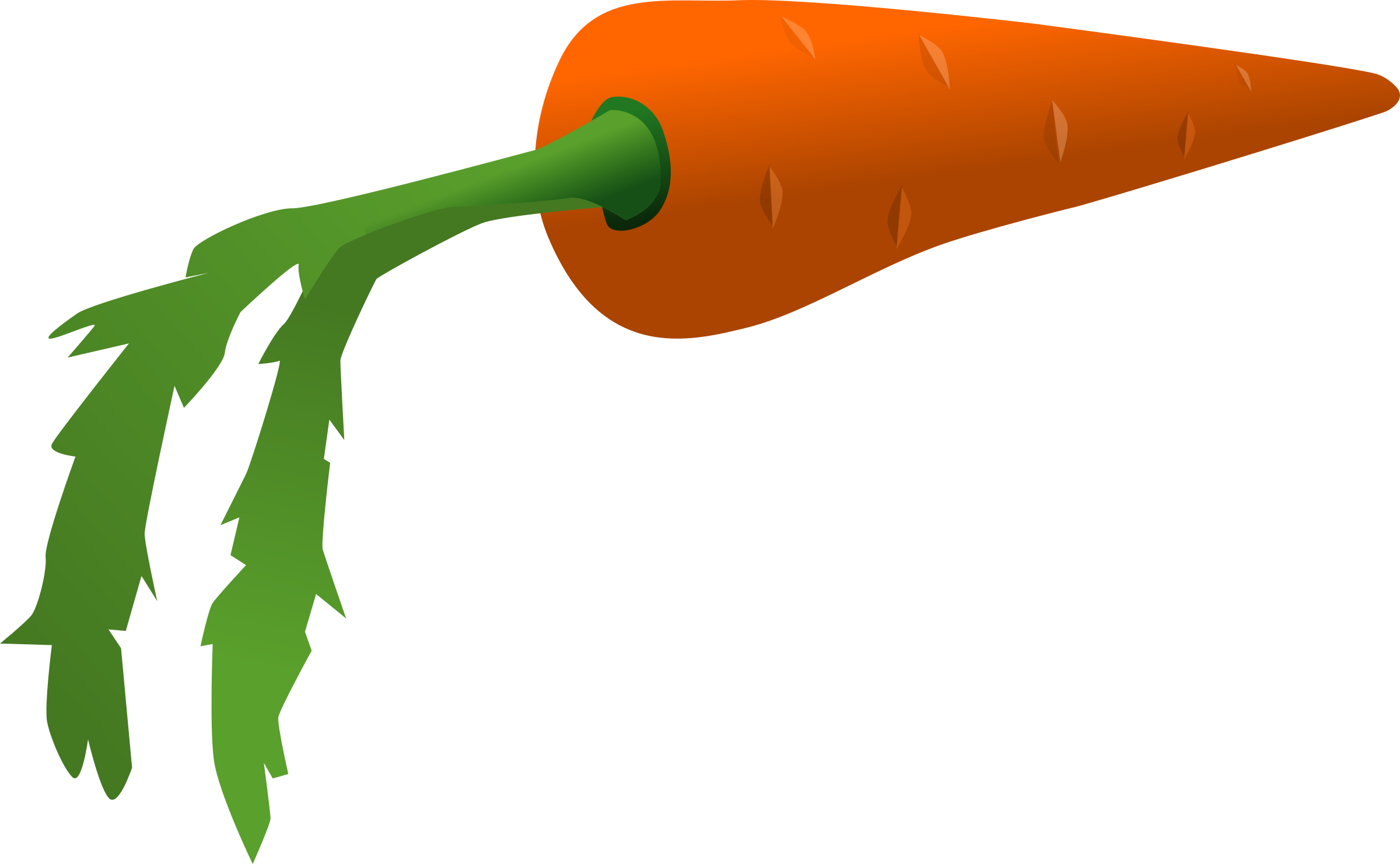 This Free Icons Png Design Of Cartoon Carrot - Carrots Images Clip Art (2400x1482)