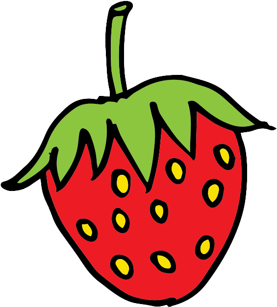 Strawberry Clip Art Free Clipart Images - Cartoon Pictures Of Strawberry (612x692)