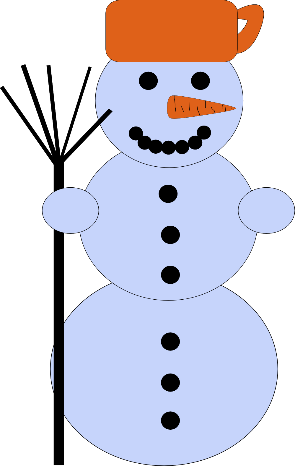 Cute Colorful Vector Snowmen Collection. Stock Vector - Illustration of friend, 
