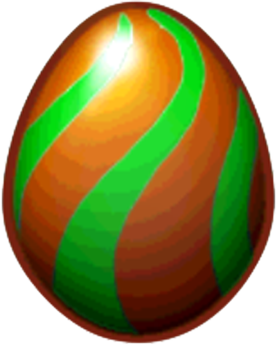 Reindeer Driving A Car Filled With Gifts Clip Art - Brown Egg With Green Swirls Dragonvale (400x497)