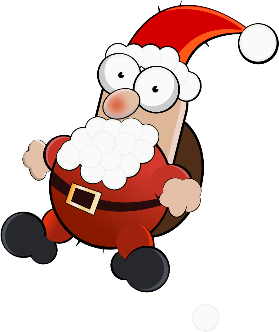 Clipart - X-mas Man - Santa Claus Cartoon Png (1969x2293)