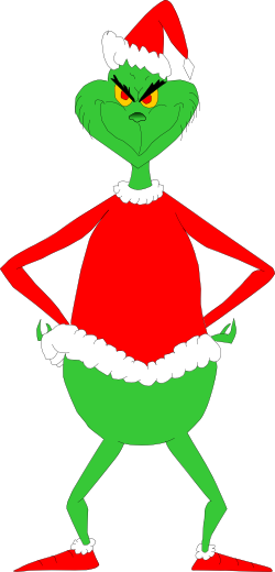 Check It Out, Learn To Draw The Grinch Who Stole Christmas - Grinch In Santa Suit (250x520)