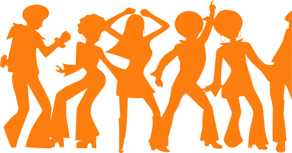 Orange Disco Party Clip Art At Clker - Disco Party Clip Art (600x315)