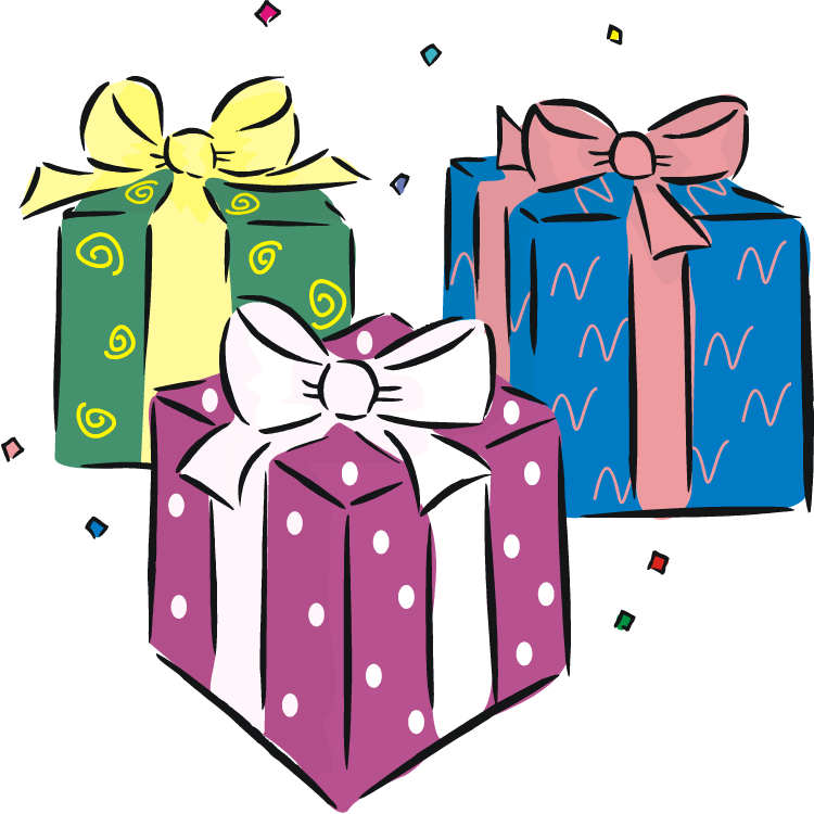 Birthday Present Png Transparent Birthday Present - Gifts Clipart Png (750x750)