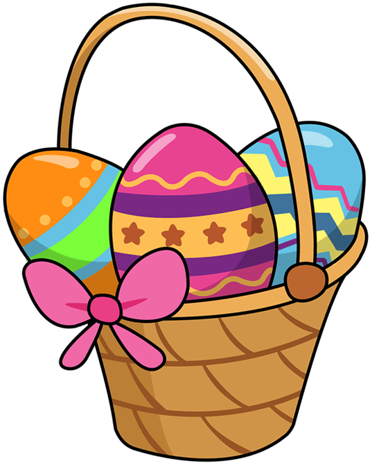 Brown Clipart Easter Basket - Easter Basket Clip Art (586x781)