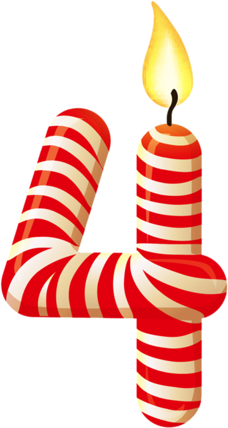 B *✿*4 - Numero 4 En Png (800x1484)