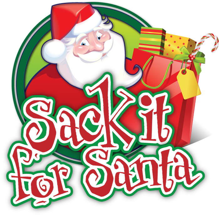 Sack It For Santa - Christmas Shopping Bags (793x742)