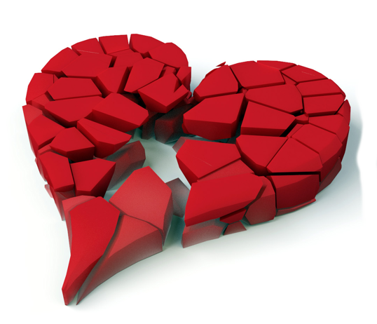 Photos Of Broken Heart - Broken Heart Images Png (538x462)