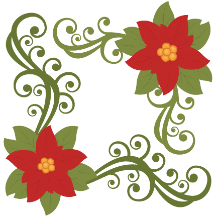 Cute Flower Christmas Flower Clip Art - Clip Art Of Poinsettia Dflower (432x432)