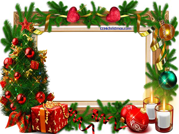 Happy Christmas To All My Family And Friends - Happy New Year Frame (600x450)