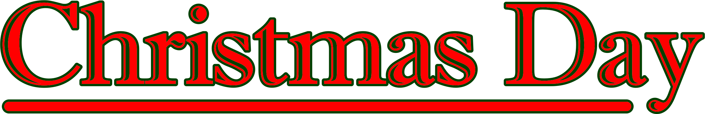 Christmas Day Svg Clip Arts - Portable Network Graphics (2397x390)