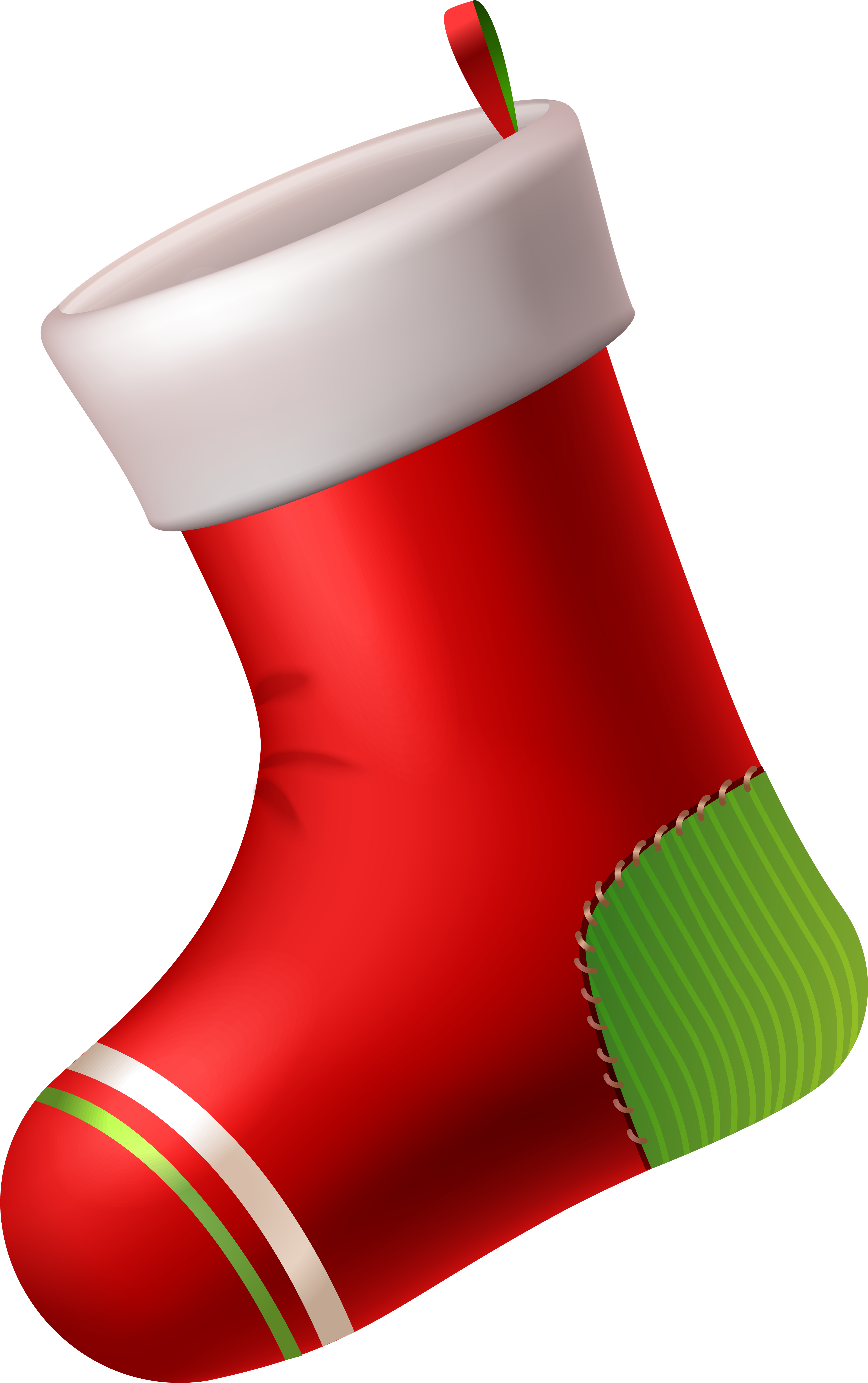 Santa Claus Christmas Stocking Candy Cane Clip Art - Santa Claus Christmas Stocking Candy Cane Clip Art (5021x8000)