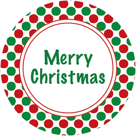 Polka Dot Merry Christmas Napkin Knot - Mis Mejores Chistes [book] (454x454)