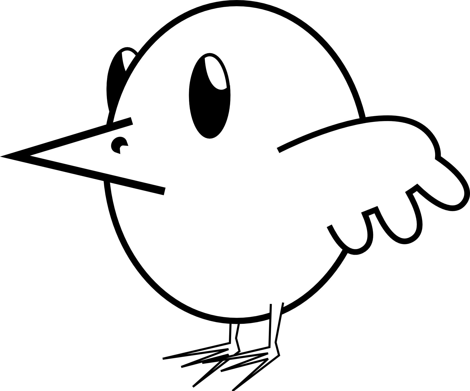Peace Dove 256 Black White Line Art Christmas Xmas - Cartoon (1979x1647)