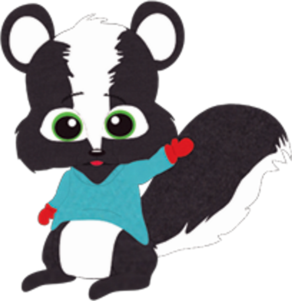 Skunky Is A Small-medium Little Skunk With A Long White - Skunky Is A Small-medium Little Skunk With A Long White (1000x1031)