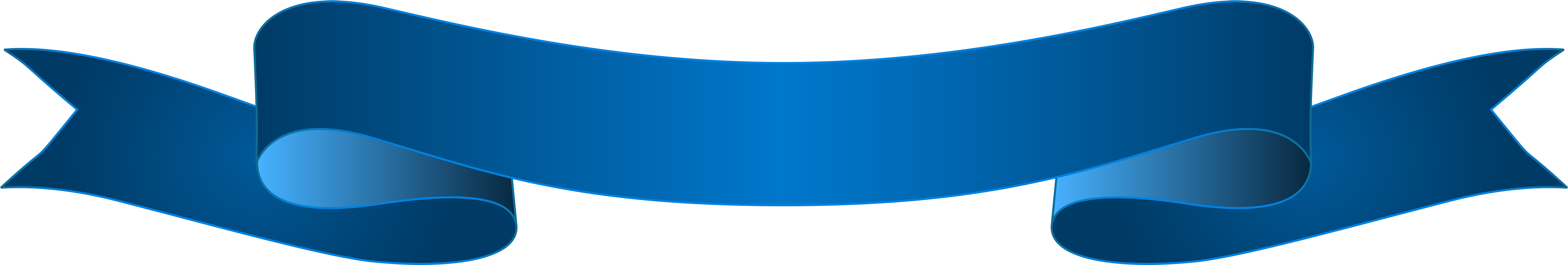 Blue Banner Transparent Clip Art Image Clipart Art - Blue Banner Transparent Clipart (8000x1402)