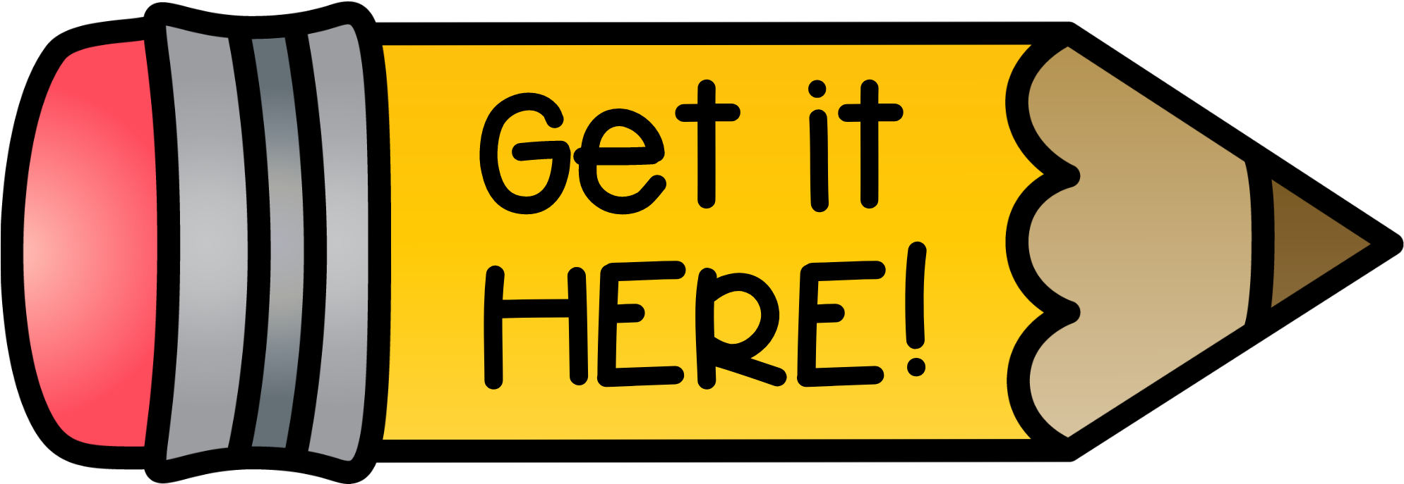 Click On The Pencil Below To Download Your Free Christmas - 25 Days Of Christmas (2000x747)