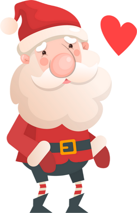 Natal, Cards, Xmas - Santa Claus (450x700)