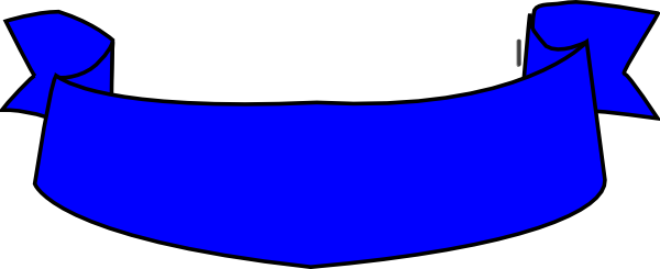 Blue Banner Clip Art At Clker - Blue Banner Clipart (850x348)