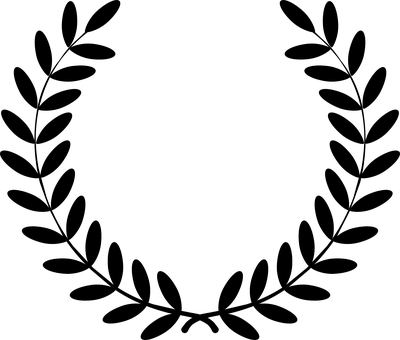 Conquest Laurel Triumph Victory Win Wreath - Laurel Wreath Clipart (400x340)